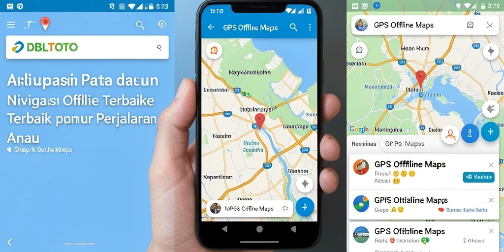 Tampilan antarmuka DBLTOTO yang intuitif untuk GPS offline.