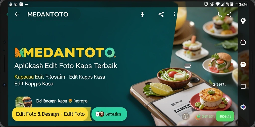 Antarmuka pengguna MEDANTOTO untuk Edit Foto Kertas Kaca yang menarik.