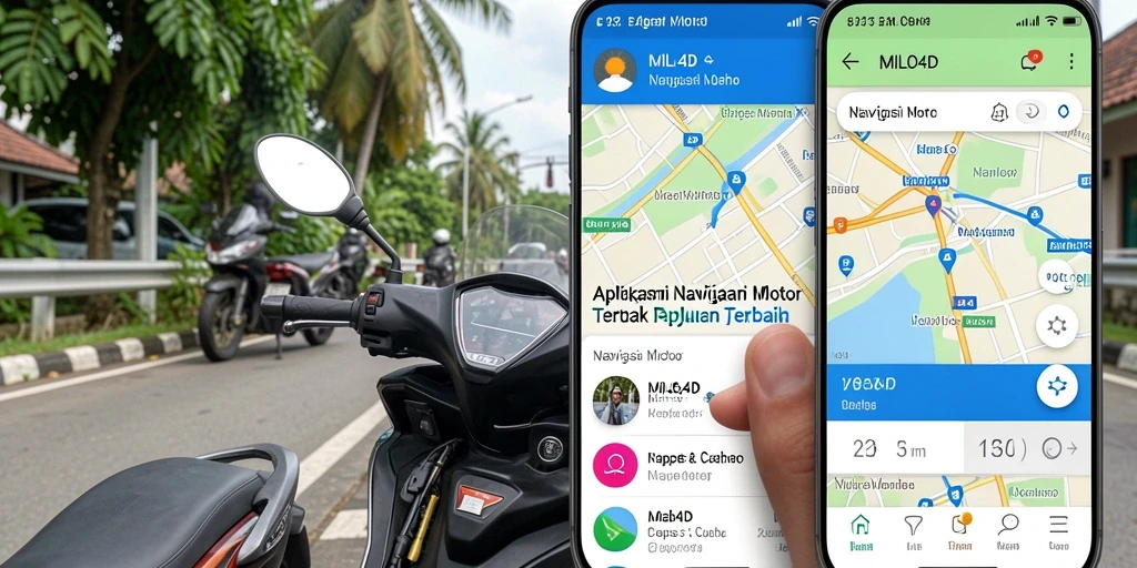 Tampilan antarmuka MILO4D yang intuitif untuk navigasi motor.