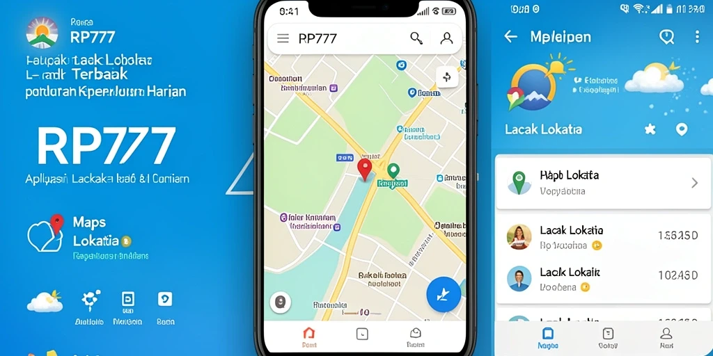 Screenshot RP777 menampilkan peta lokasi secara jelas dan informatif.