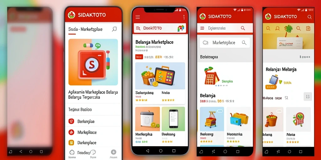 Antarmuka utama SIDAKTOTO menampilkan berbagai pilihan produk Marketplace.