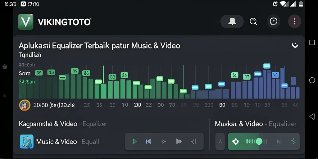 Antarmuka pengguna VIKINGTOTO dengan pengaturan Equalizer.